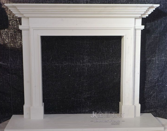 Hand Carved Marble Fireplace Frame