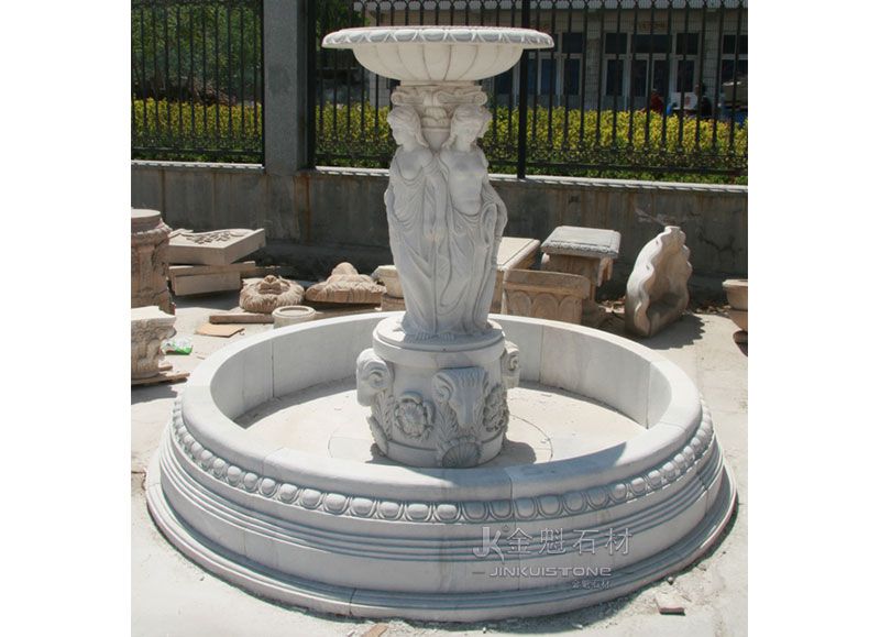 Outdoor garden natural marble fountain