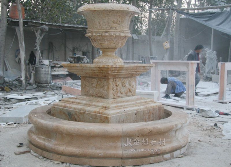 Customized outdoor garden decoration natural marble modeling fountain marble sculpture