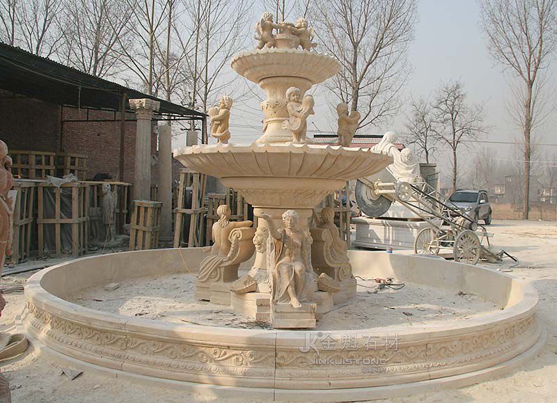 Customized outdoor simple character-shaped fountain