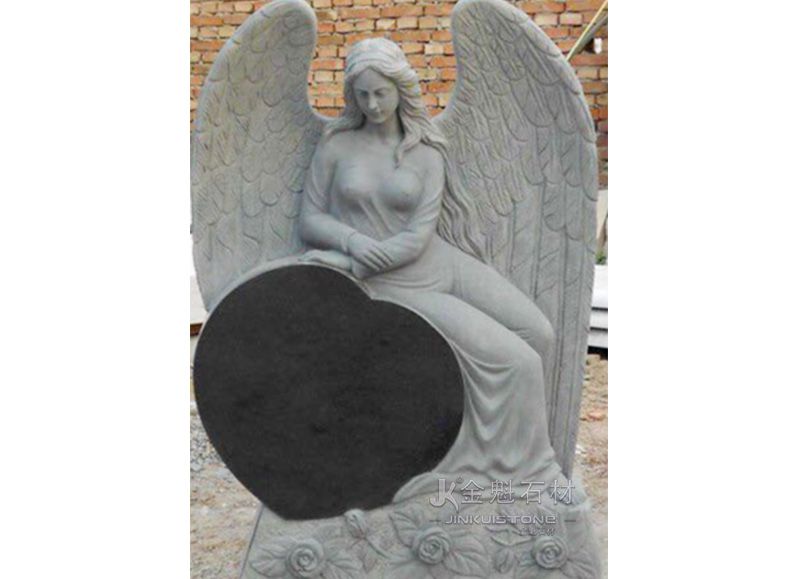 Granite tombstone customized design granite angel headstone