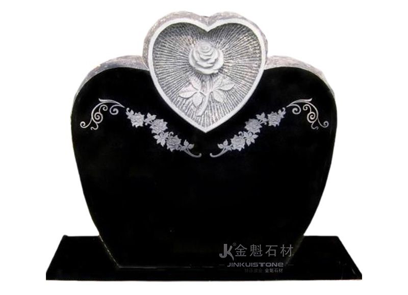 Heart-shaped guest custom granite tombstone