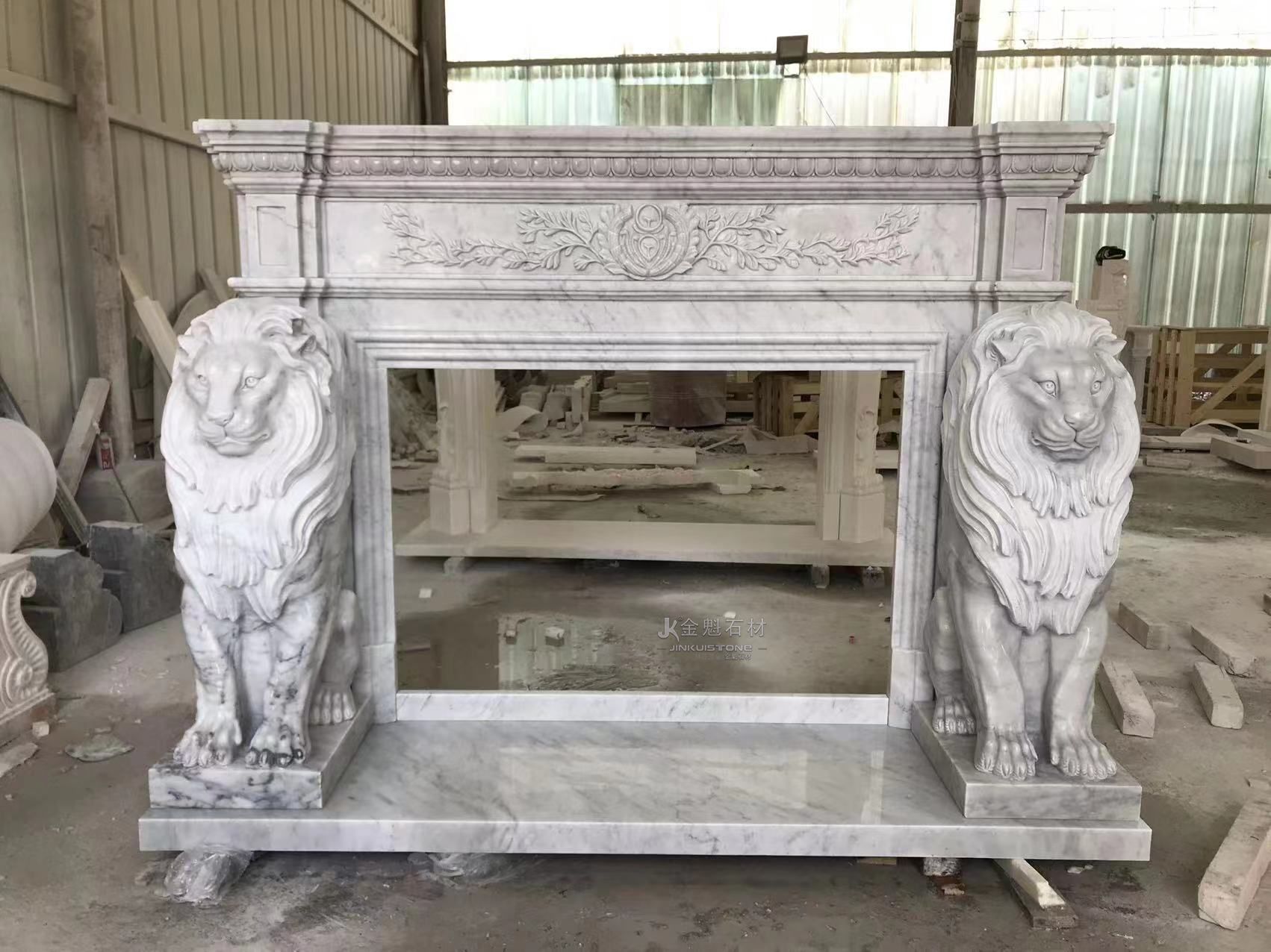 Customs sized Design Hand Carved Fireplace Frame