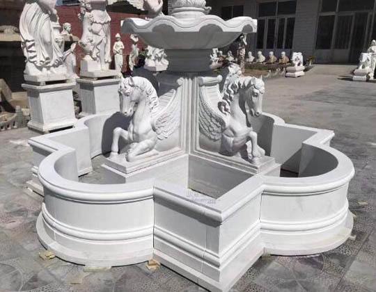 Customized White Marble Fountain