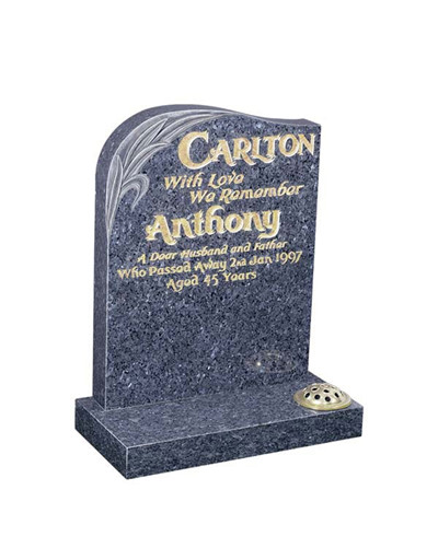 Blue Pearl Granite Headstone