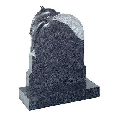 Blue Pearl Granite Headstone