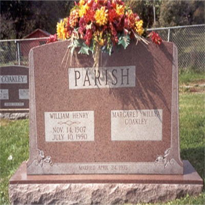 Pink Granite Headstone