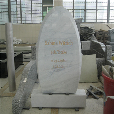 White Granite Headstone