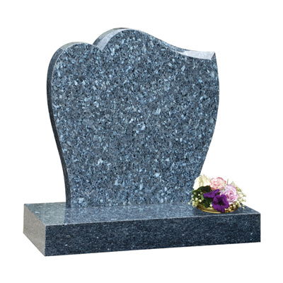 Blue Granite Headstone