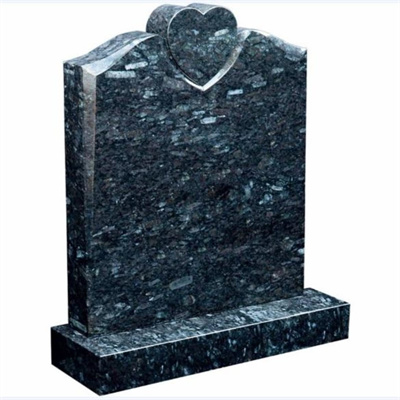 Blue Granite Headstone