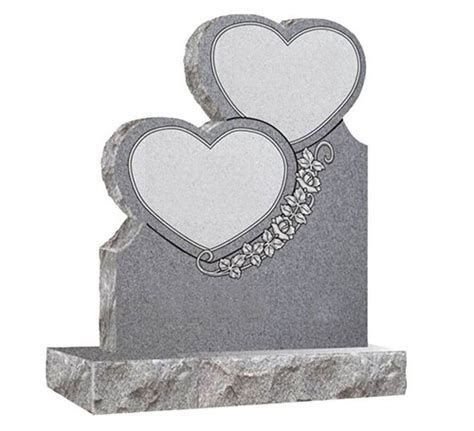 Heart-shaped guest custom granite tombstone