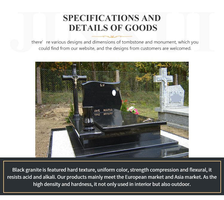 Tombstone Poland Headstone Cemetery Cross Designs Memorial Gravestone granite Monument Funeral