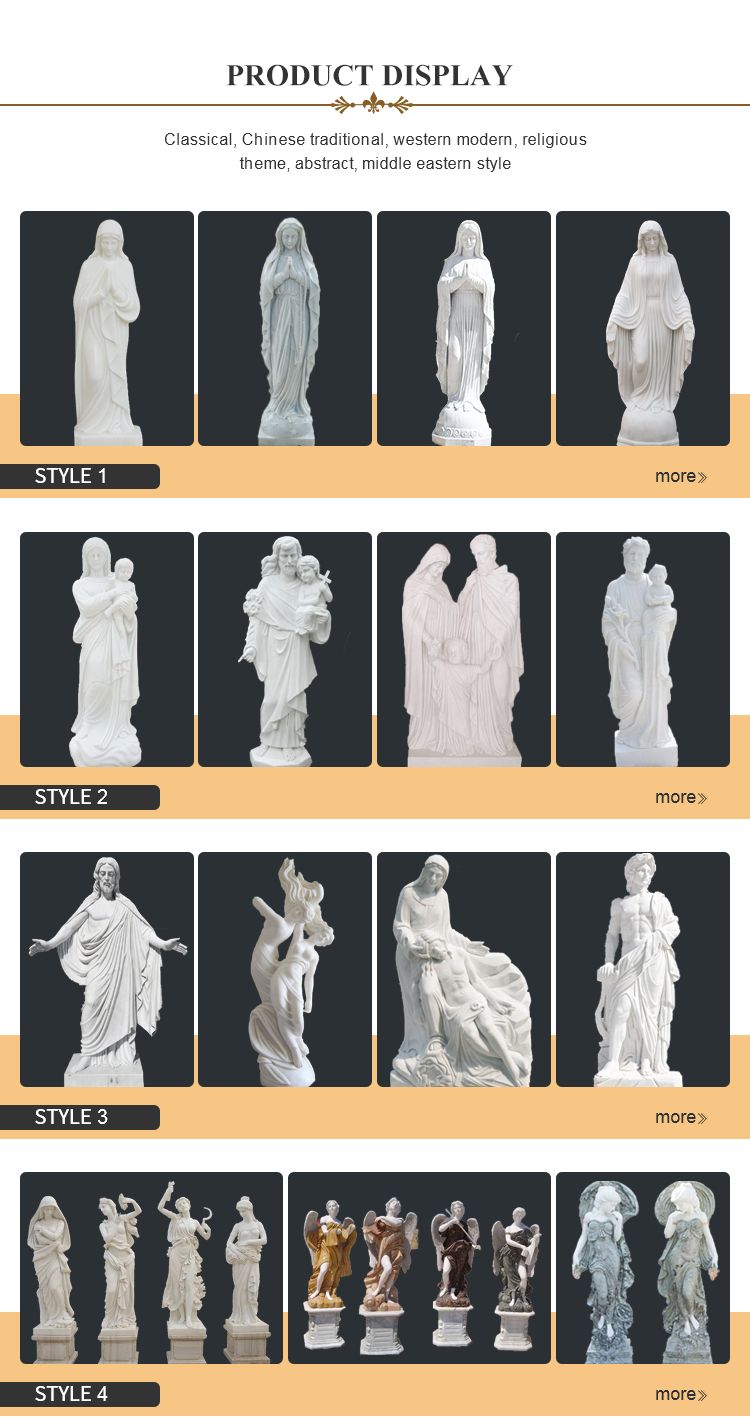 High Quality White Marble Monument with Angel Statue Carved Headstone