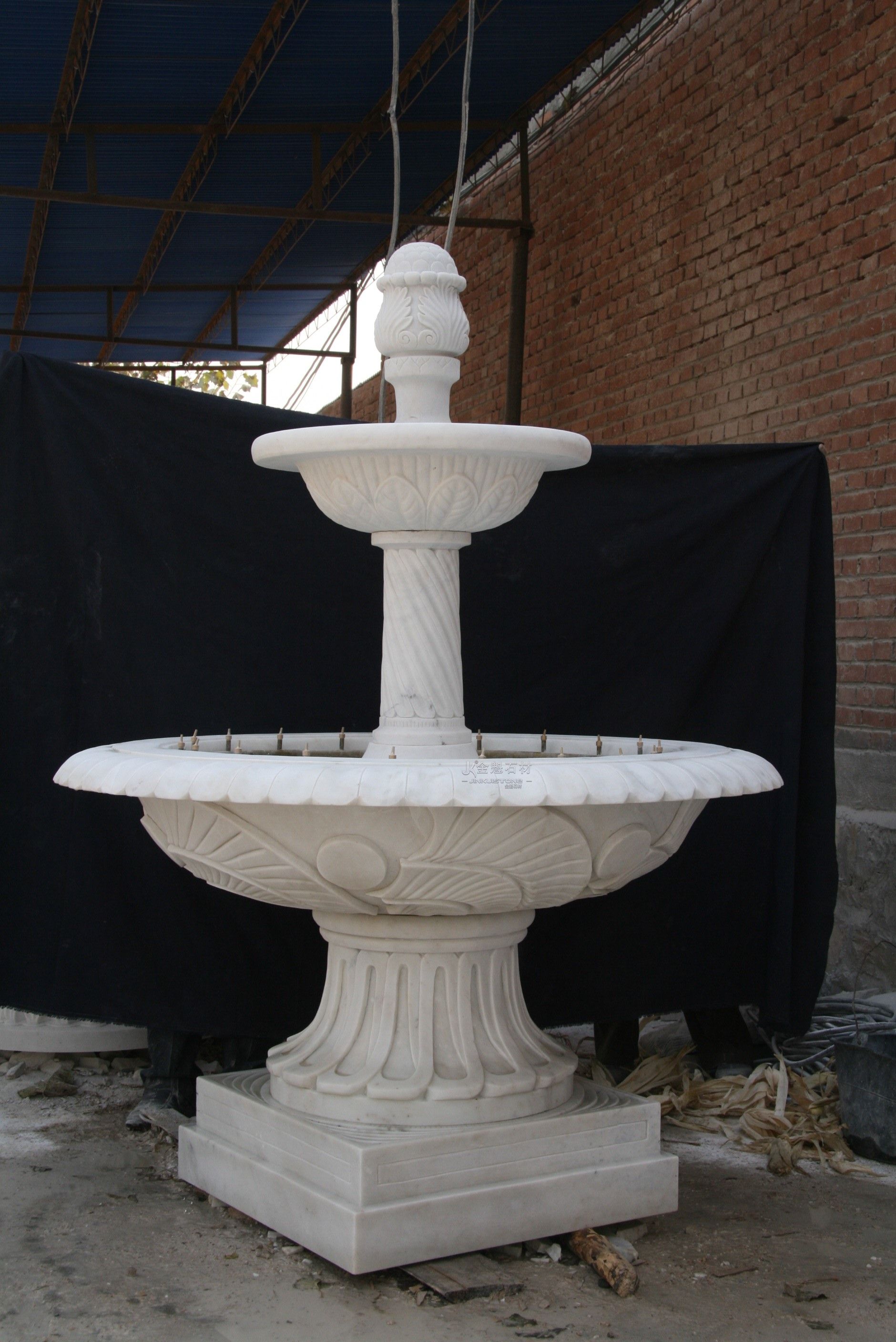 Outdoor garden natural marble fountain